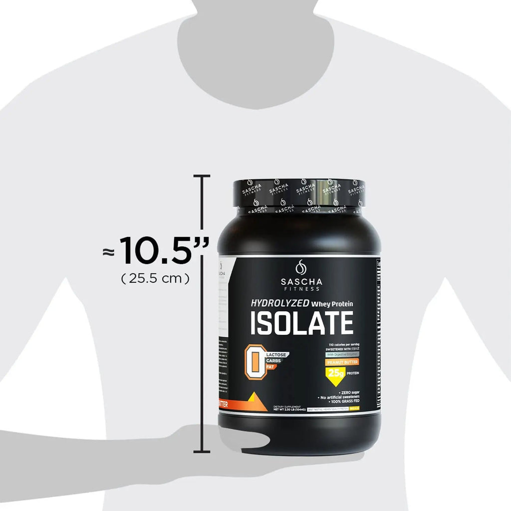 SASCHA FITNESS Hydrolyzed Whey Protein Isolate,100% Grass-Fed ,2.3 Pounds - TrustMedUSA