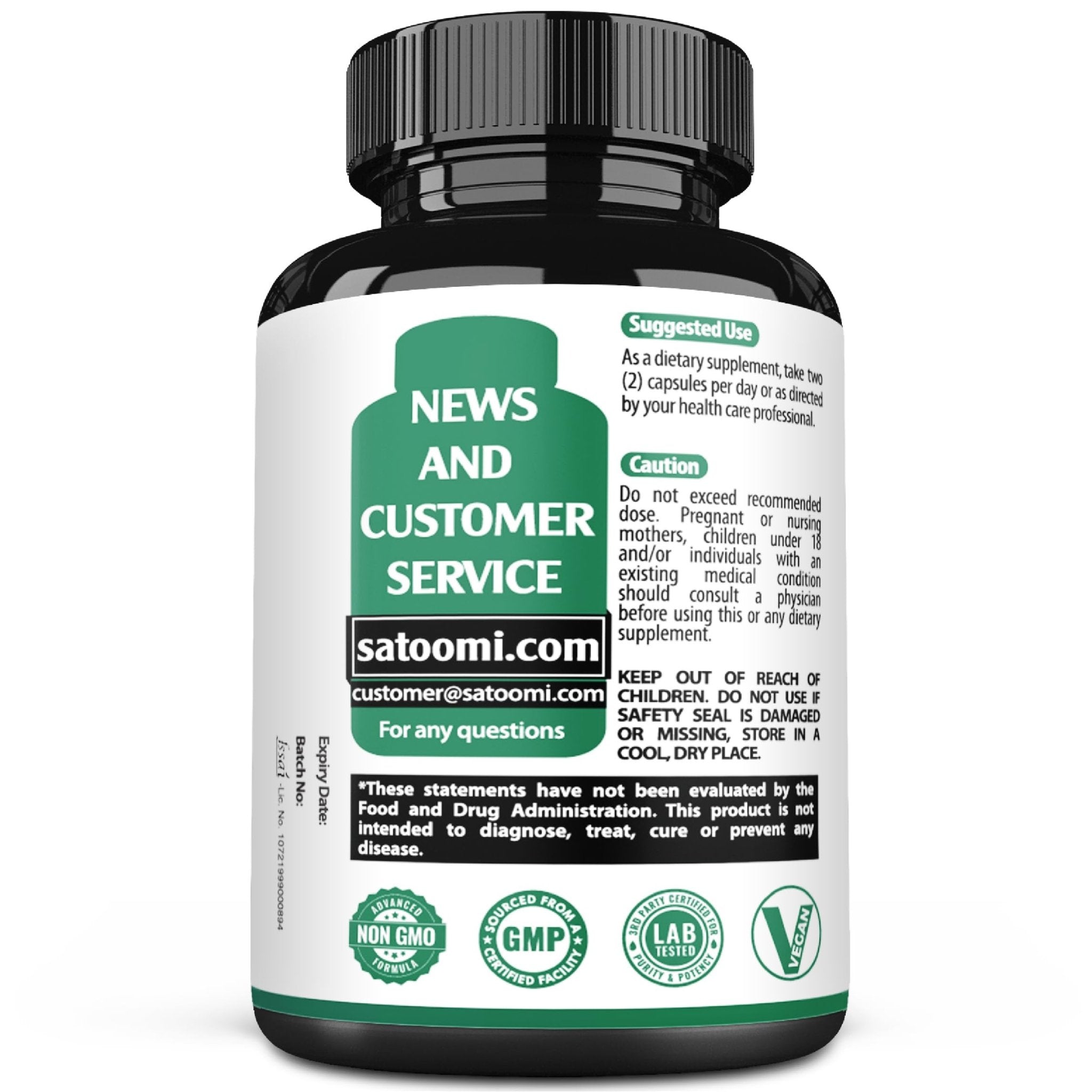 Satoomi 9in1 Moringa Capsules - Featuring Moringa, Turmeric, Boswellia, Ginger, Ashwagandha, Ceylon Cinnamon and Milk Thistle, and Resveratrol | Support Mood, Heart & Overall Health - 60 Count - TrustMedUSA