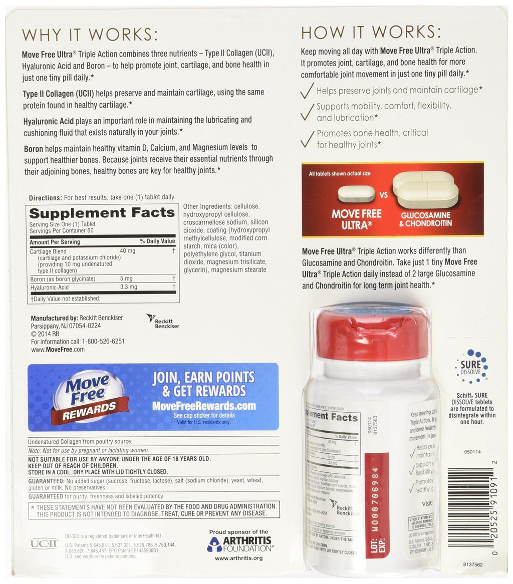 Schiff Move Free Ultra (60 ct.) - TrustMedUSA