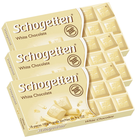 Schogetten German Chocolate Pack of 3 White Chocolate 100 grams - TrustMedUSA