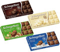 Schogetten German Chocolate Variety Pack, 4x100G - Dark, White, Alpine, Hazelnut - Maple Wellness Supplements