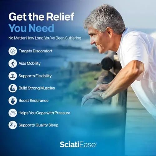 SciatiEase Sciatic Nerve Health Support - Sciatic Nerve Supplement with Pea, Vitamin B - TrustMedUSA