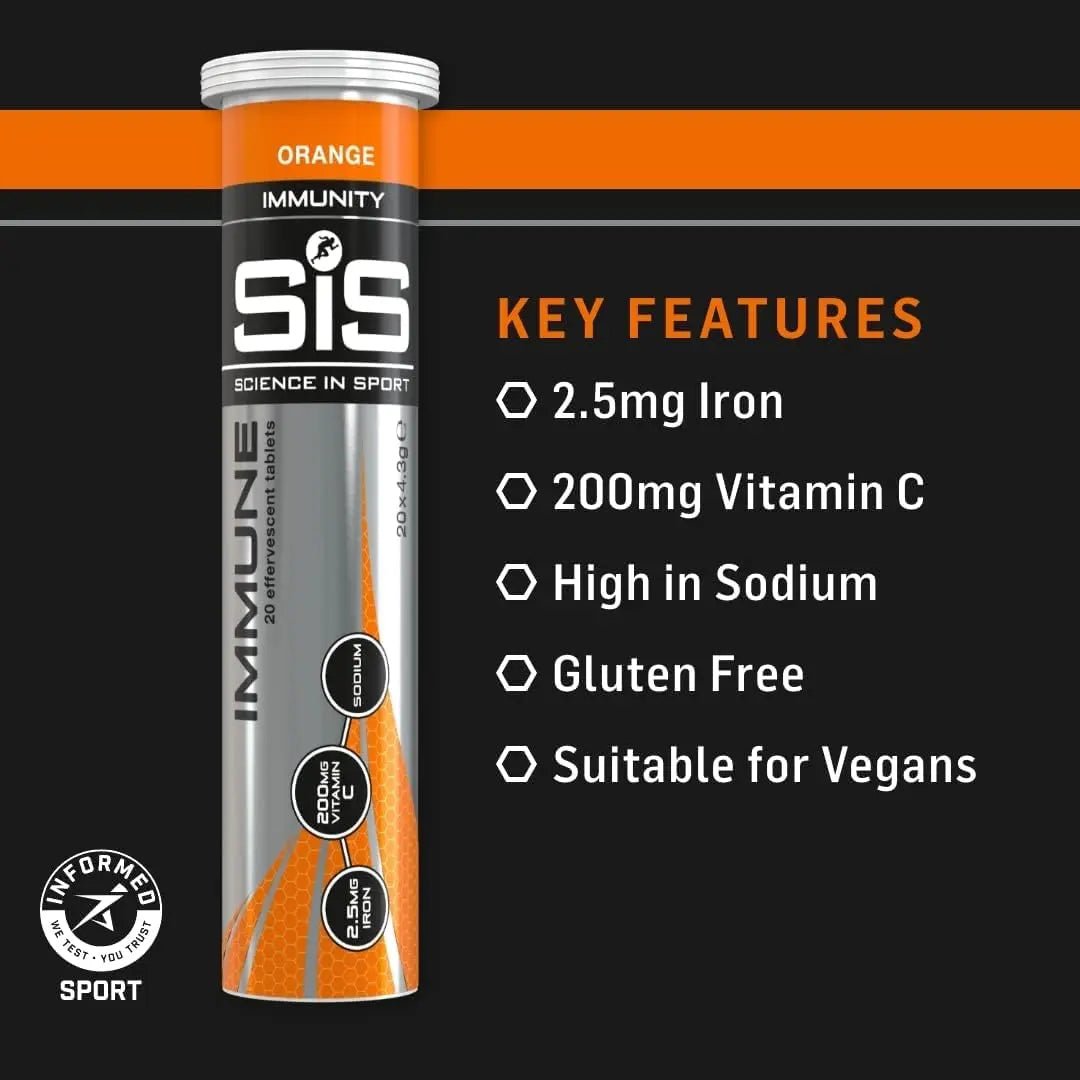 Science In Sport Hydro Hydration Tablets, Gluten-Free, Zero Sugar, Orange Flavour Plus - TrustMedUSA