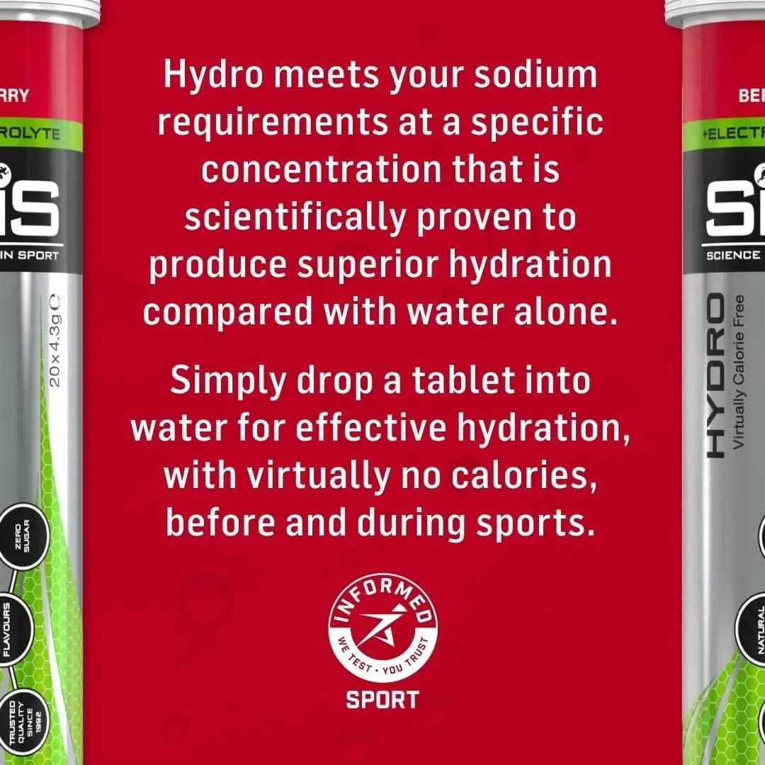 Science In Sport Hydro Hydration Tablets, Variety Pack Pineapple Mango, Berry, Lemon - TrustMedUSA