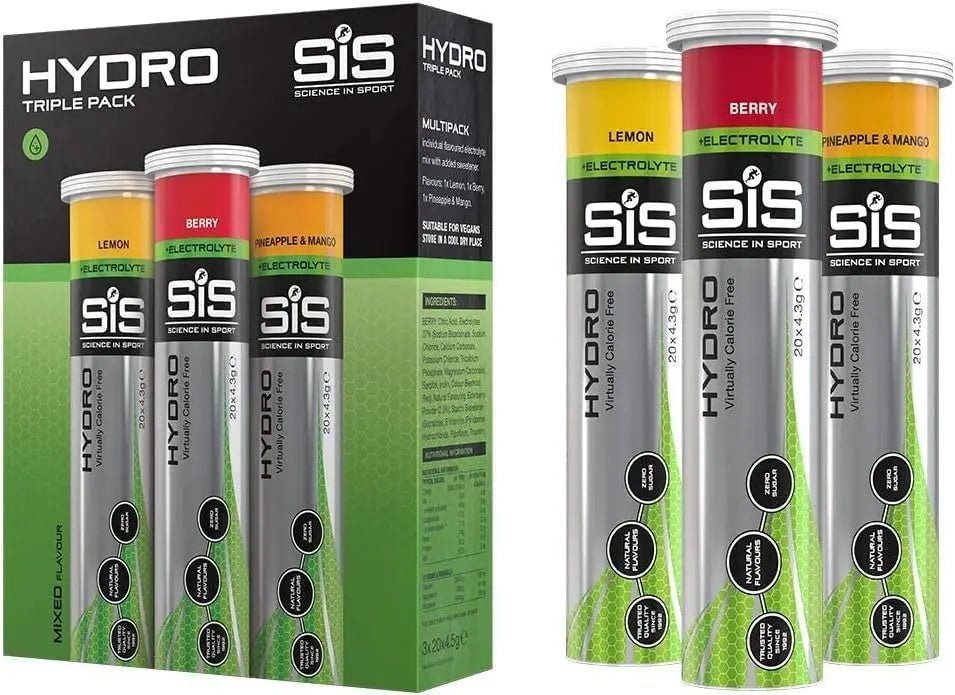 Science In Sport Hydro Hydration Tablets, Variety Pack Pineapple Mango, Berry, Lemon - TrustMedUSA