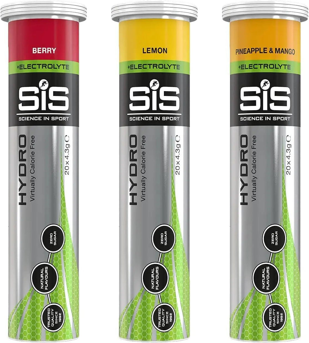 Science In Sport Hydro Hydration Tablets, Variety Pack Pineapple Mango, Berry, Lemon - TrustMedUSA