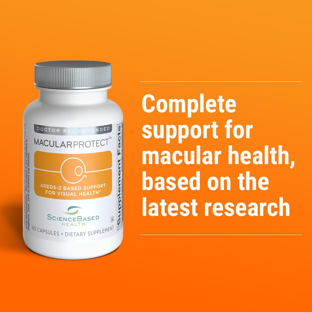 ScienceBased Health MacularProtect AREDS 2 Formula – Eye Health Vitamin & Mineral Supplement with Lutein, Zeaxanthin & B Vitamins for Macular & Vision Support – 60 Capsules - TrustMedUSA