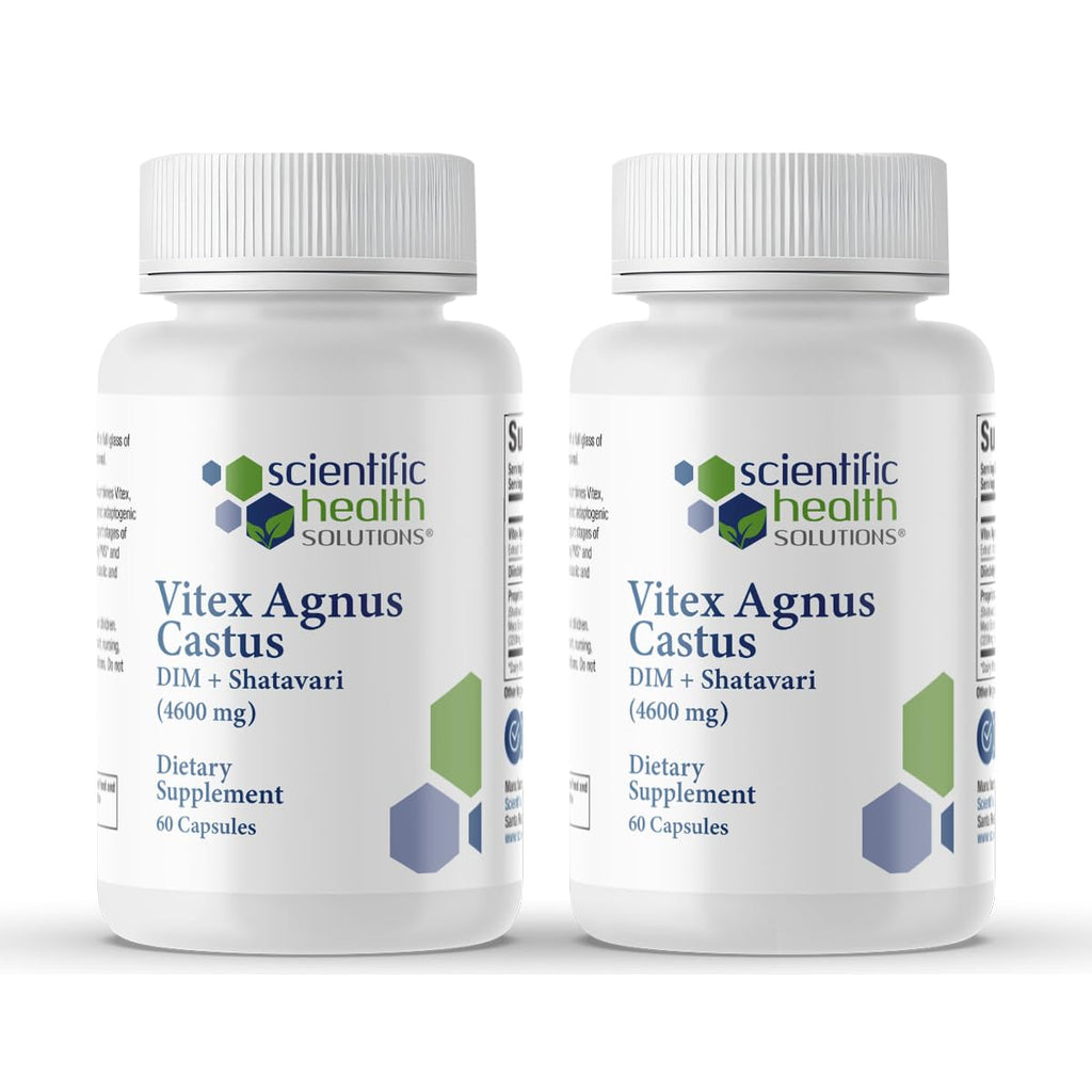 Scientific Health Solutions Vitex + DIM + Shatavari Hormone Balance Supplement – PMS, Menopause & Cycle Support for Women – Adaptogenic Complex with Maca, Ashwagandha, Dandelion – Vegan (2-Pack) - TrustMedUSA