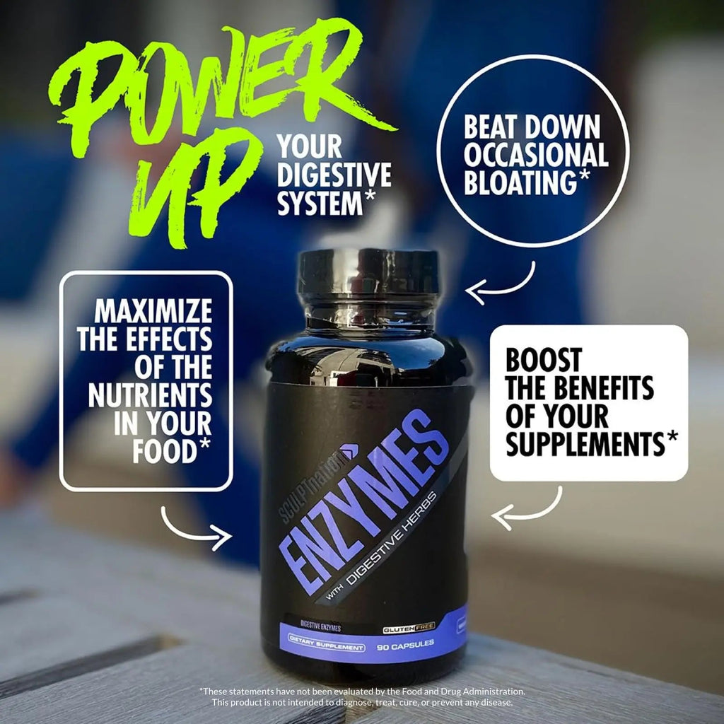 Sculpt Nation by V Shred Digestive Enzymes - Multi Enzyme for Digestion and Gut Health - TrustMedUSA