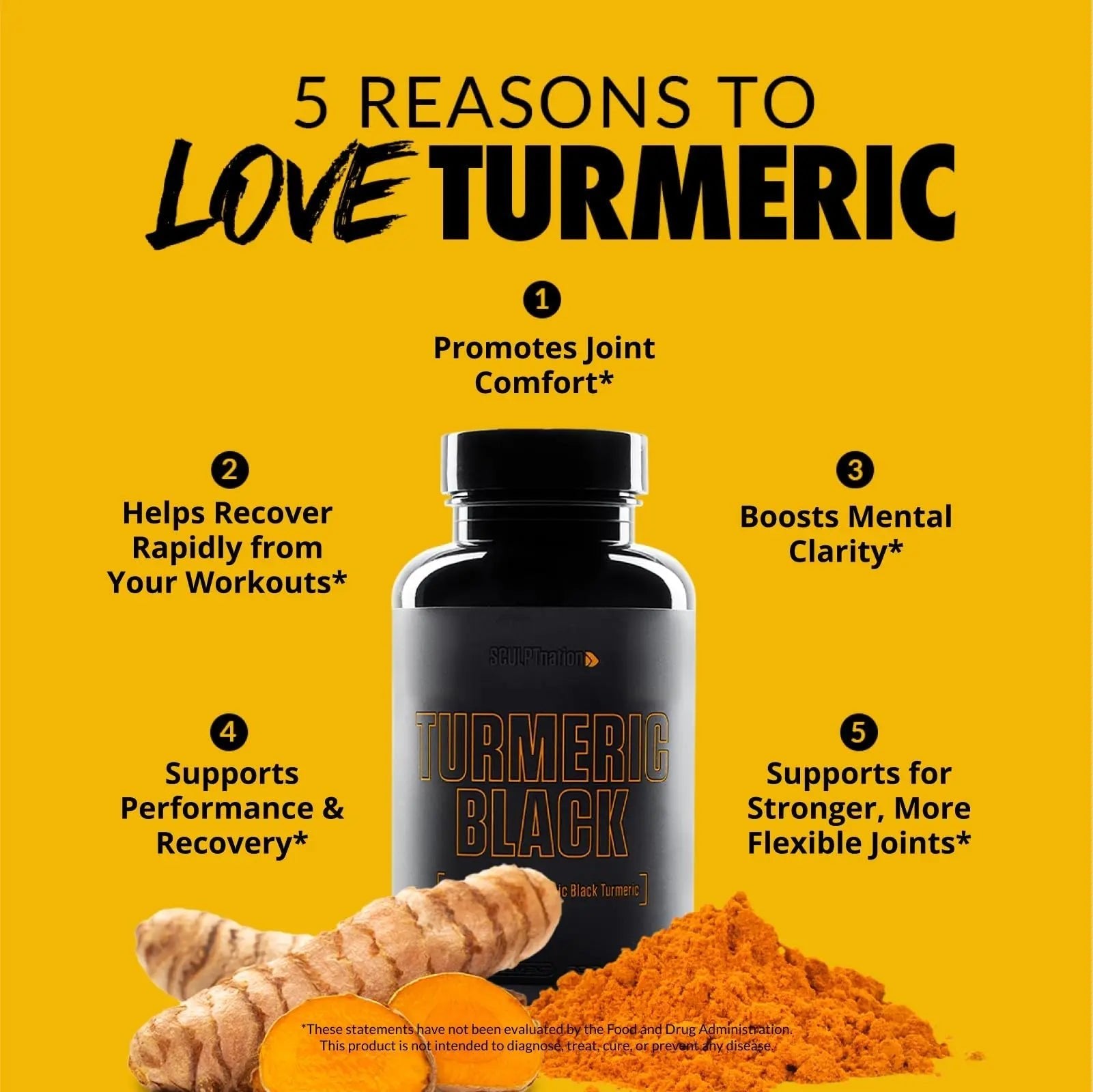 Sculpt Nation by V Shred Powerful Turmeric Supplement - Turmeric Curcumin - TrustMedUSA
