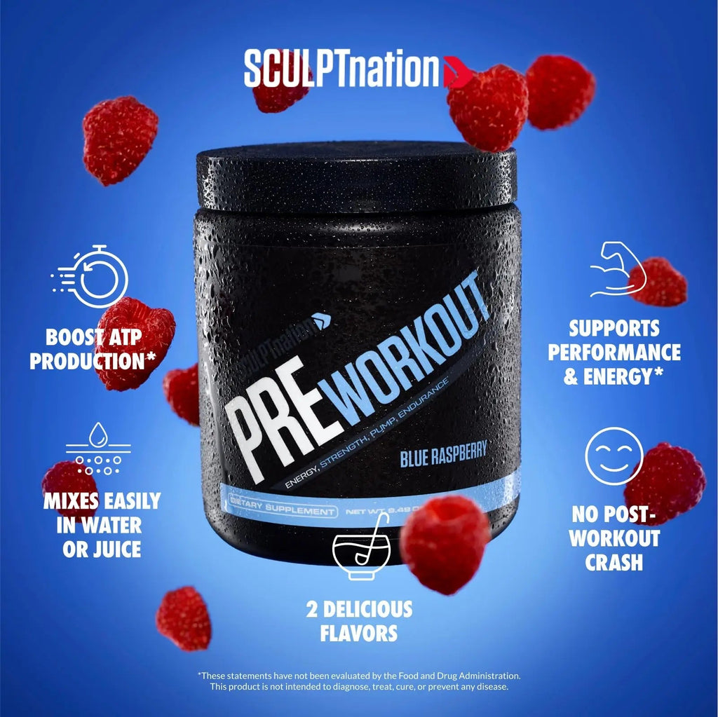 Sculpt Nation by V Shred PreWorkout - Premium Pre Workout Powder with Amino Acids - TrustMedUSA