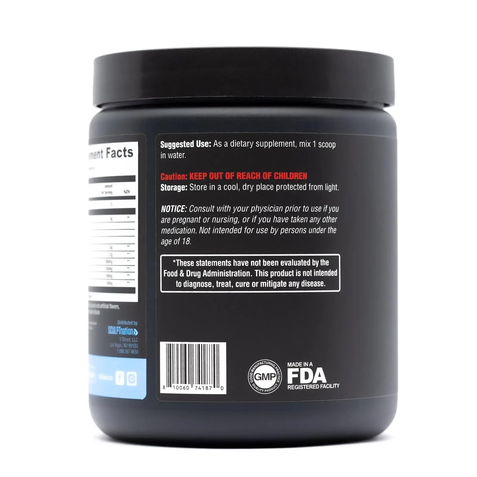 Sculpt Nation by V Shred PreWorkout - Premium Pre Workout Powder with Amino Acids - TrustMedUSA