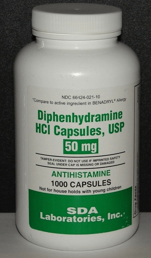 SDA Diphenhydramine 50mg Capsules Sleep Aid & Antihistamine 1000ct - Maple Wellness Supplements