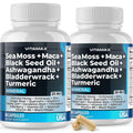 Sea Moss 3000mg Maca 1000mg Black Seed Oil 2000mg Ashwagandha 1000mg Bladderw - TrustMedUSA