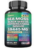 Sea Moss 7000mg Black Seed Oil 4000mg Ashwagandha 2000mg Turmeric 2000mg - TrustMedUSA