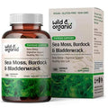 Sea Moss Capsules - 180 Caps Wildcrafted Irish Moss, Burdock Root & Bladderwrack - TrustMedUSA