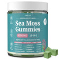 Sea Moss Gummies 16-in-1 - Ashwagandha Black Seed Oil Bladder Wrack Turmeric Vitamin C & D3 with Manuka Burdock Root Dandelion Yellow Dock Natural Detox & Liver Health Immune Support, Energy Boost - TrustMedUSA