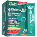 Sea Moss Powder Elderberry Ashwagandha Chlorella Manuka Honey VitaminD3 Vitamin C Zinc Spirulina Iodine Greens Detox Immune Support Sugar Free Hydration Powder Drink Mix – 20 Sticks - TrustMedUSA
