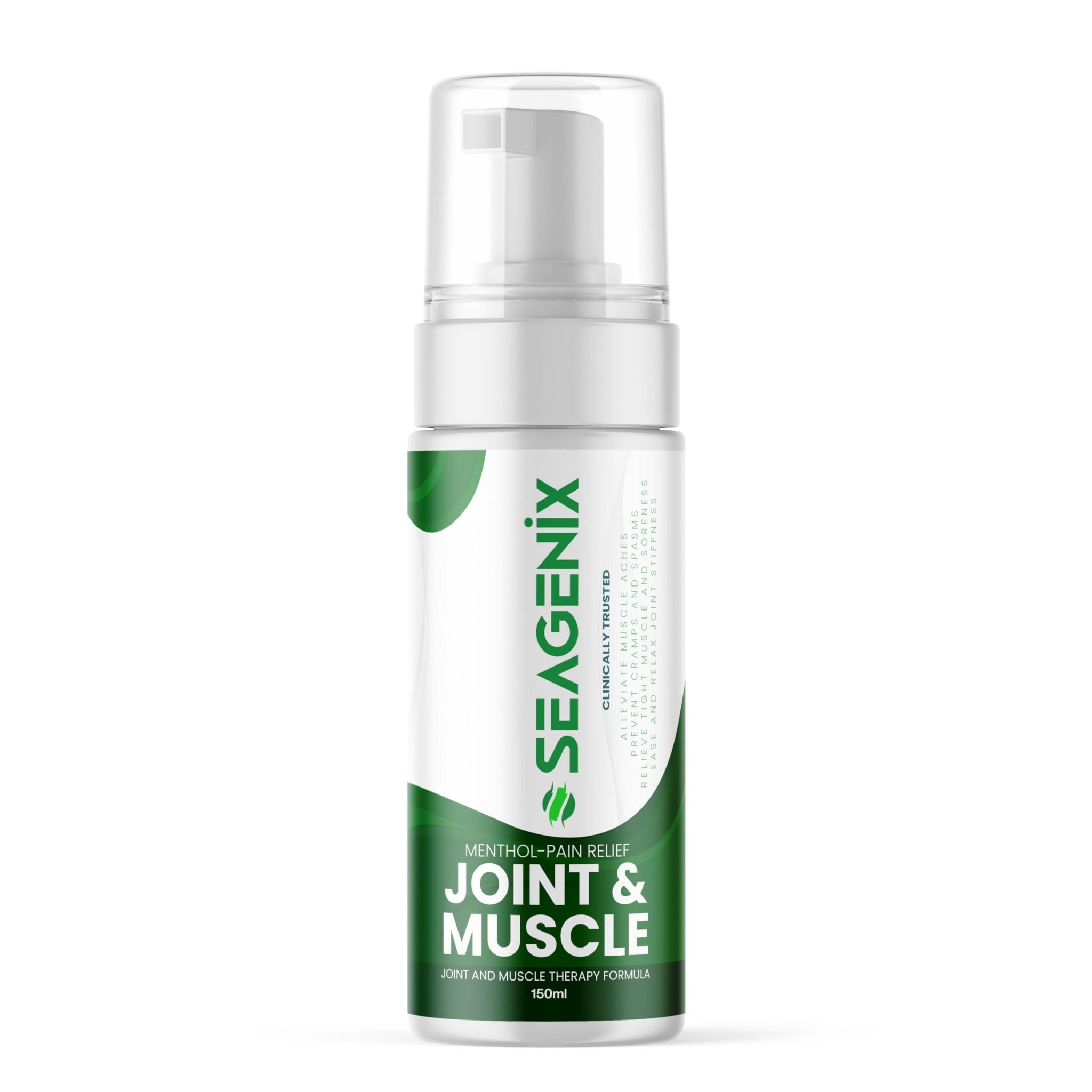 Seagenix Menthol Relief Muscle and Joint Foam - Magnesium Spray Menthol Formula - Joint and Muscle Relief – Relax Tight Muscles – Ease Muscle Cramps Fast - All Natural – Relief for Legs, Neck, Back. - TrustMedUSA