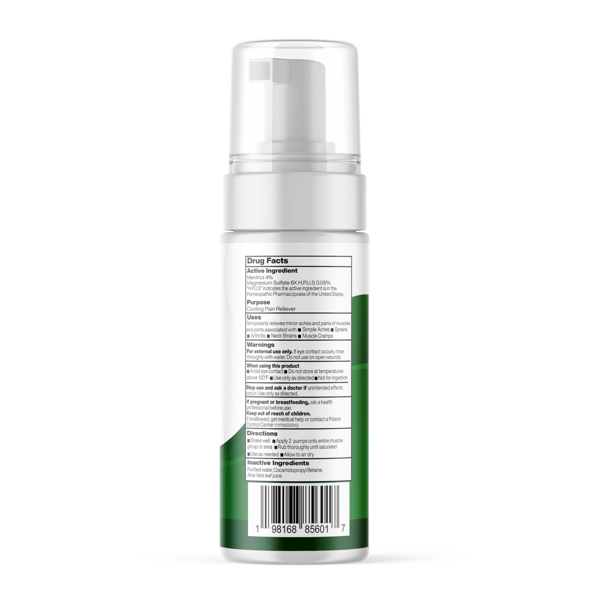 Seagenix Menthol Relief Muscle and Joint Foam - Magnesium Spray Menthol Formula - Joint and Muscle Relief – Relax Tight Muscles – Ease Muscle Cramps Fast - All Natural – Relief for Legs, Neck, Back. - TrustMedUSA