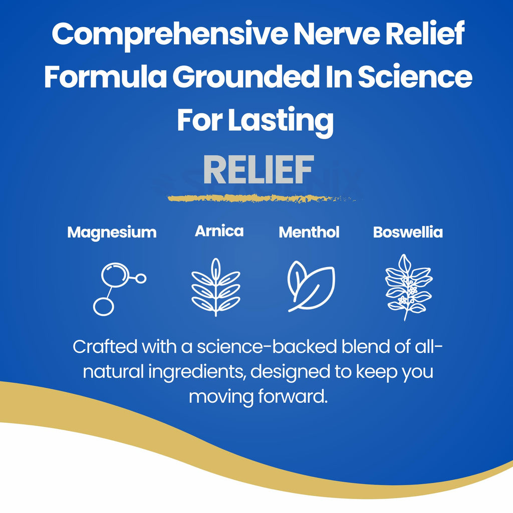 Seagenix Nerve Relief Muscle Foam - Nerve Spray Magnesium - Arnica - Boswellia - Menthol Formula - Nerve and Muscle Relief – Fast-Acting with Magnesium Sulfate - 150 ml - 1 Count - TrustMedUSA