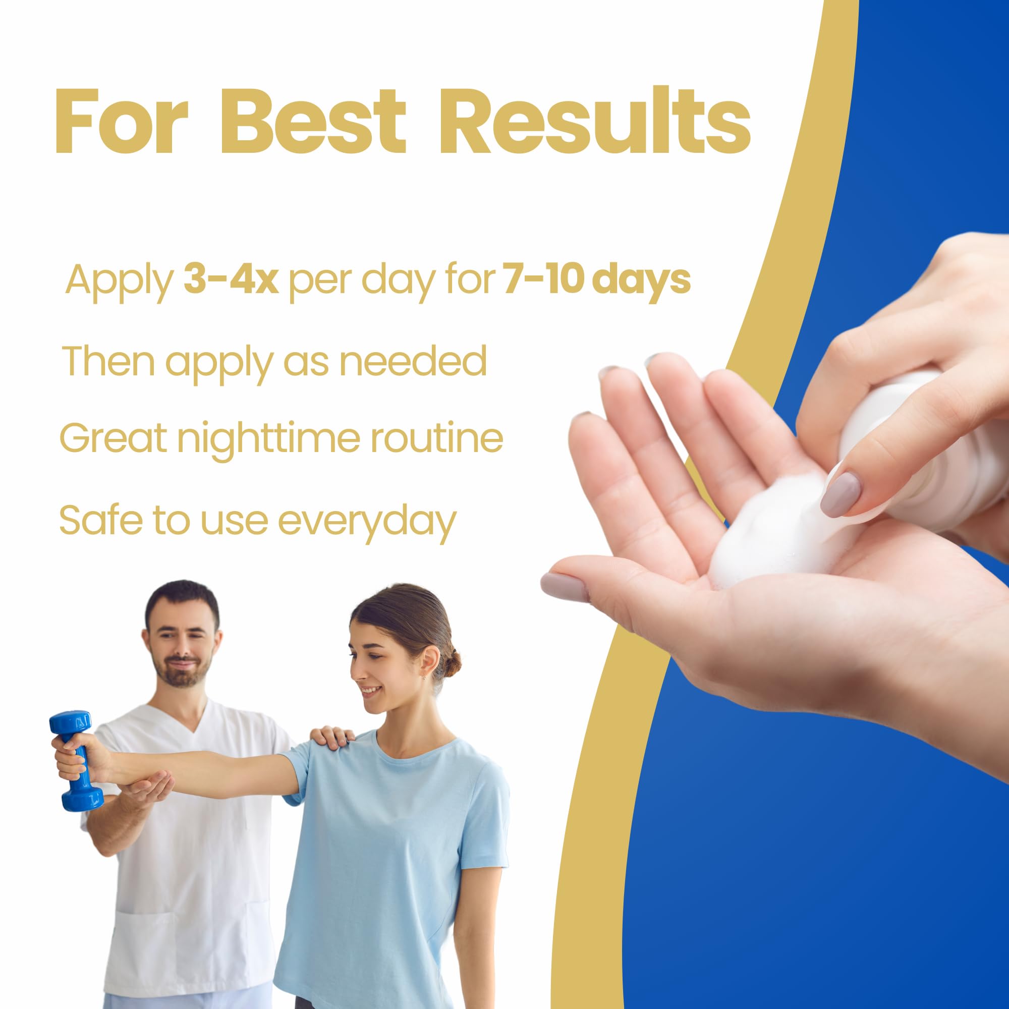 Seagenix Nerve Relief Muscle Foam - Nerve Spray Magnesium - Arnica - Boswellia - Menthol Formula - Nerve and Muscle Relief – Fast-Acting with Magnesium Sulfate - 150 ml - 1 Count - TrustMedUSA