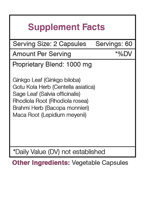 Secrets of the Tribe - Raven's Wisdom, Cognitive Health Formula, Herbal Supplement Blend (120 Capsules) - TrustMedUSA