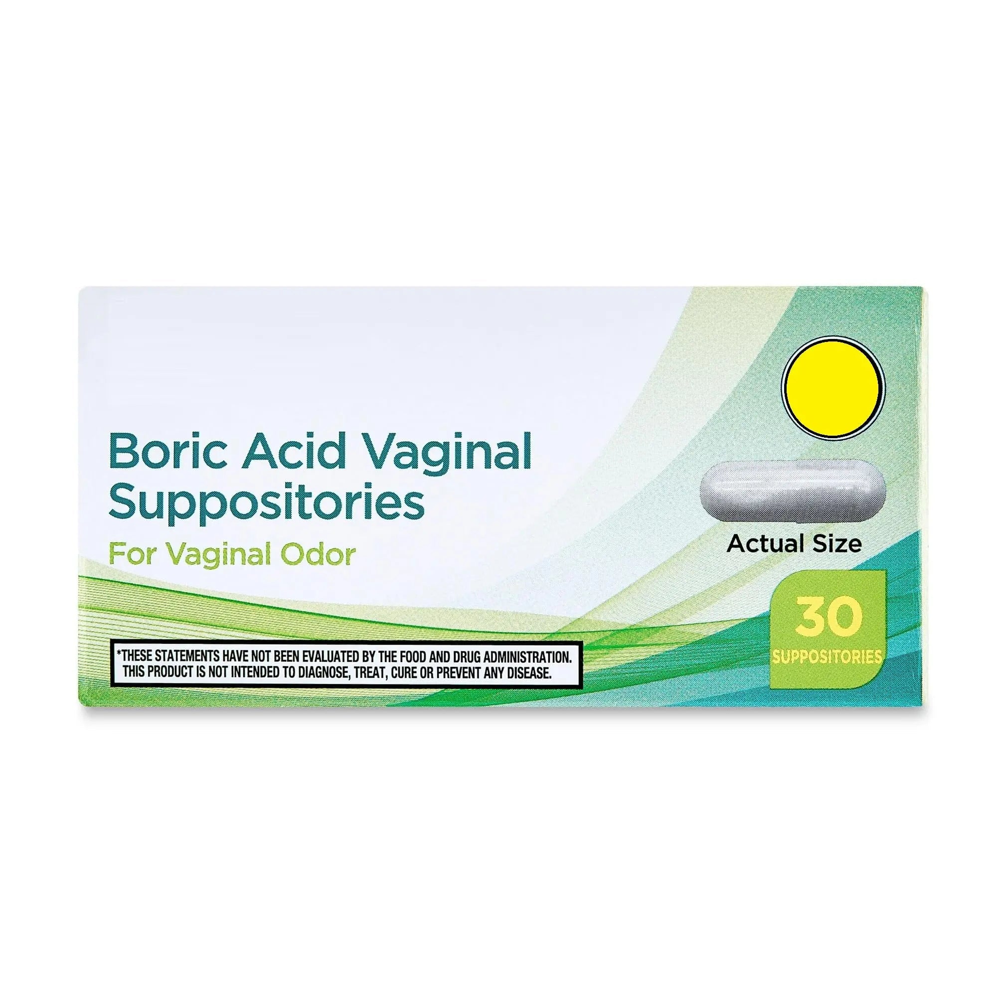 SEDLAV Boric Acid Vaginal Suppositories for Vaginal Odor, 30 Count, Compare to pH-D Feminine Health Boric Acid Suppositories, Sticker - TrustMedUSA