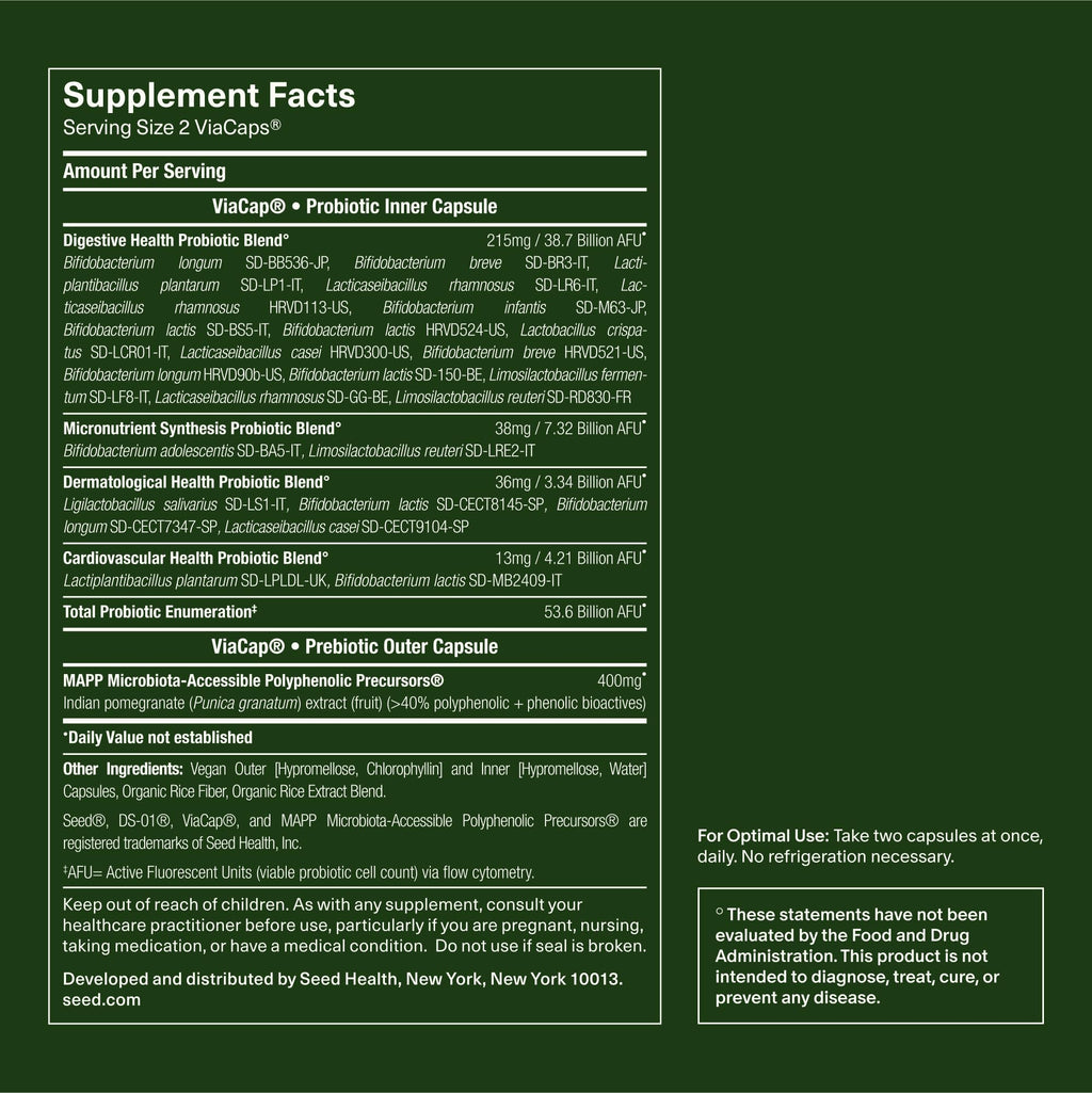 Seed 14 Day Gut Reset - Prebiotic and Probiotic for Women & Men - Digestive Health, Gut Health, Rapid Gut Recovery, Bloating & Constipation Relief - Vegan & Shelf-Stable - 28 Capsules (14-Day Supply) - Maple Wellness Supplements