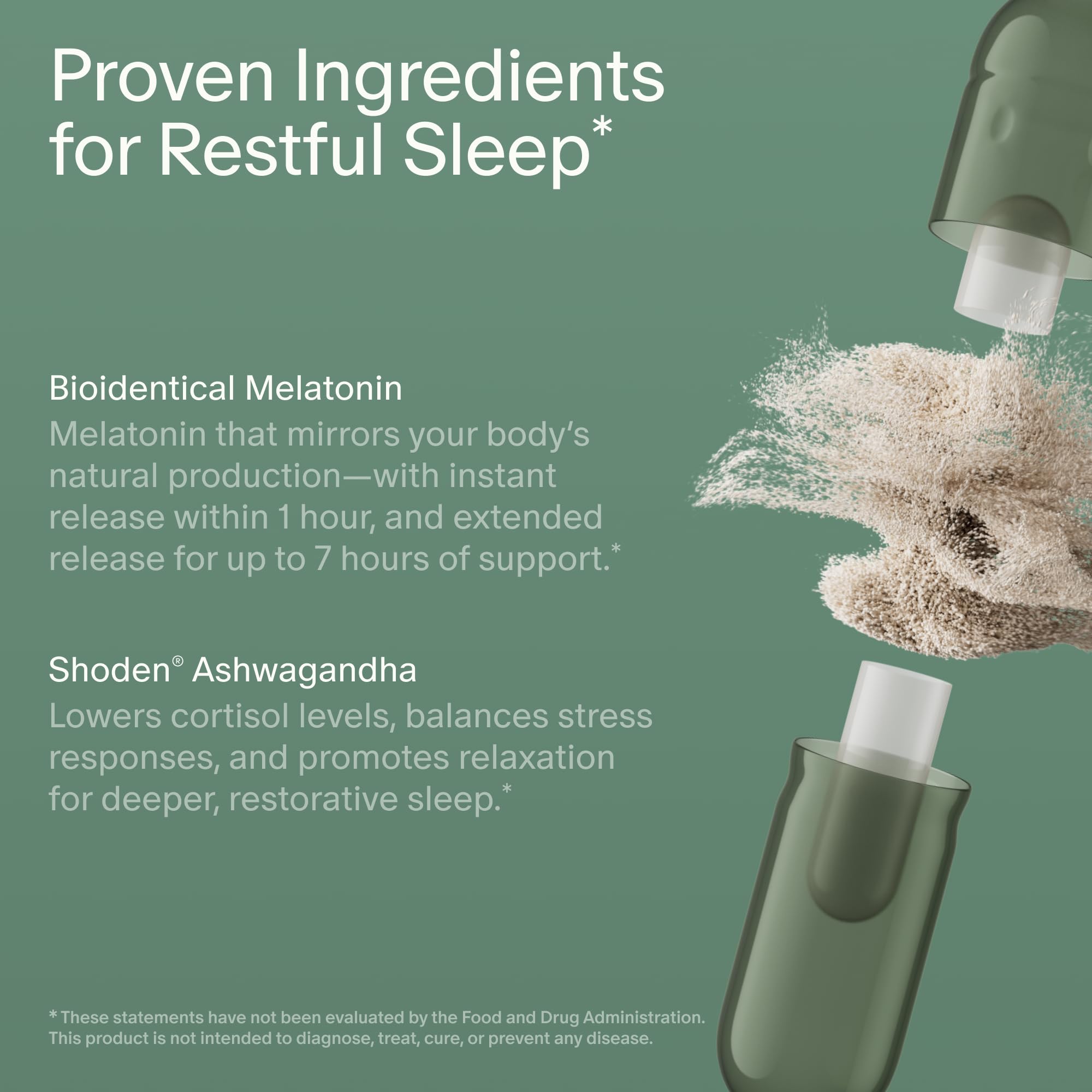 Seed PM-02 Sleep + Restore - Sleep Aid for Women & Men - Non-Habit Forming Bioidentical Melatonin & Ashwagandha - Vegan & Shelf-Stable - 30 Capsules (30-Day Supply) - Maple Wellness Supplements