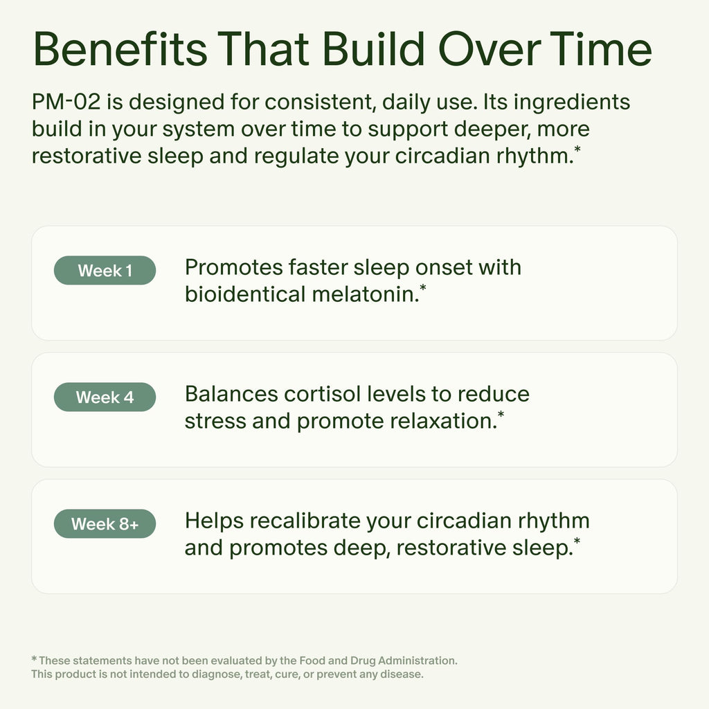 Seed PM-02 Sleep + Restore - Sleep Aid for Women & Men - Non-Habit Forming Bioidentical Melatonin & Ashwagandha - Vegan & Shelf-Stable - 30 Capsules (30-Day Supply) - Maple Wellness Supplements
