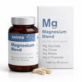 SEIMA - 4-in-1 Magnesium Complex – 1200 mg with Glycinate, Citrate, L-Threonate and Malate – Sleep, Stress Relief, Muscle Recovery, Energy and Well-Being for Women and Men, 90 Capsules - TrustMedUSA