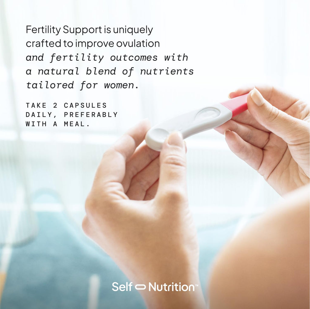 SELF NUTRITION Fertility Support for Women | Conception for Her, Coenzyme Q10, Ashwagandha, Myo-Inositol & More| Support Cycle Regularity & Ovulation| Vegan, Non-GMO, USA Made-60 Capsules - Maple Wellness Supplements