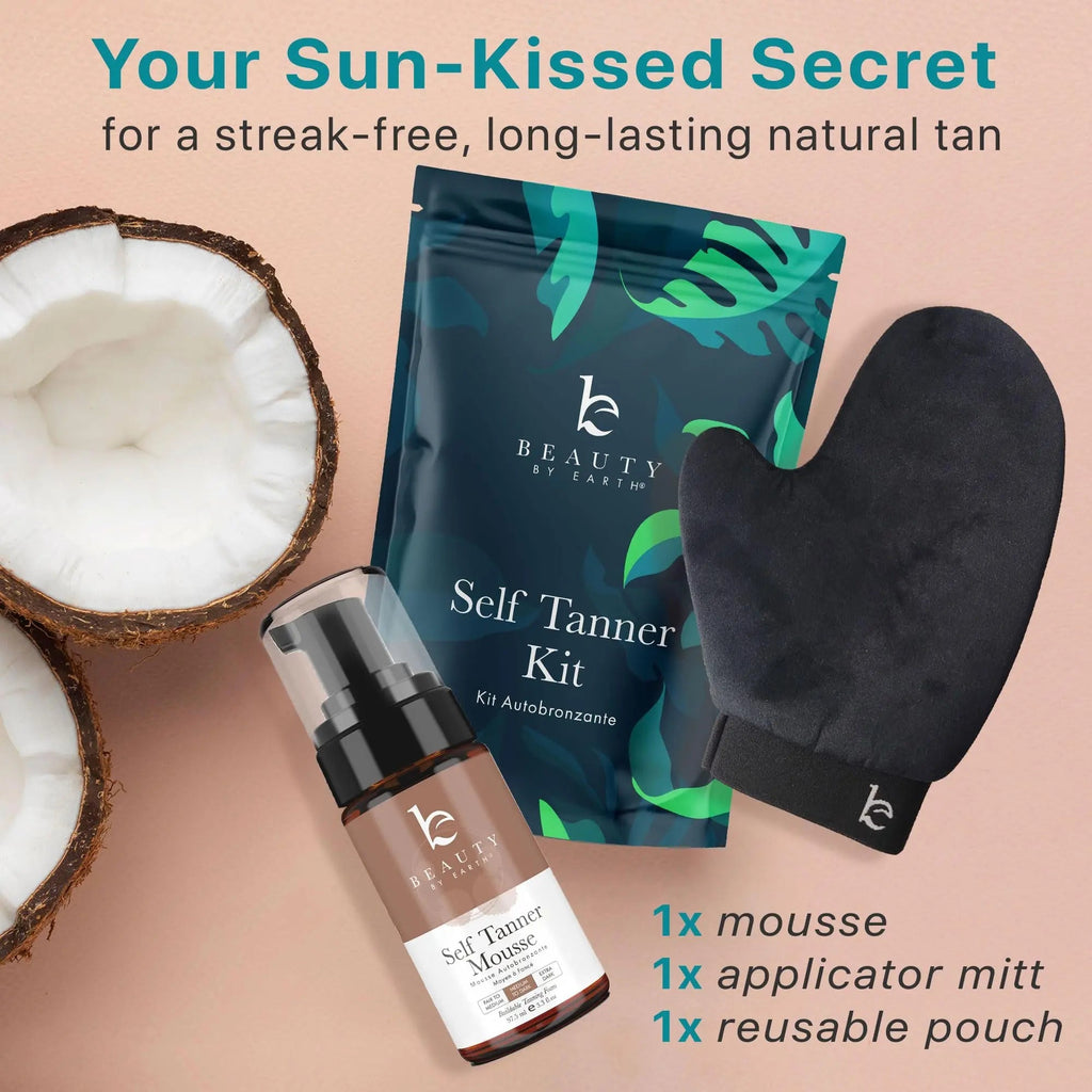 Self Tanner Tanning Mousse Kit - USA Made with Natural & Organic Ingredients - TrustMedUSA