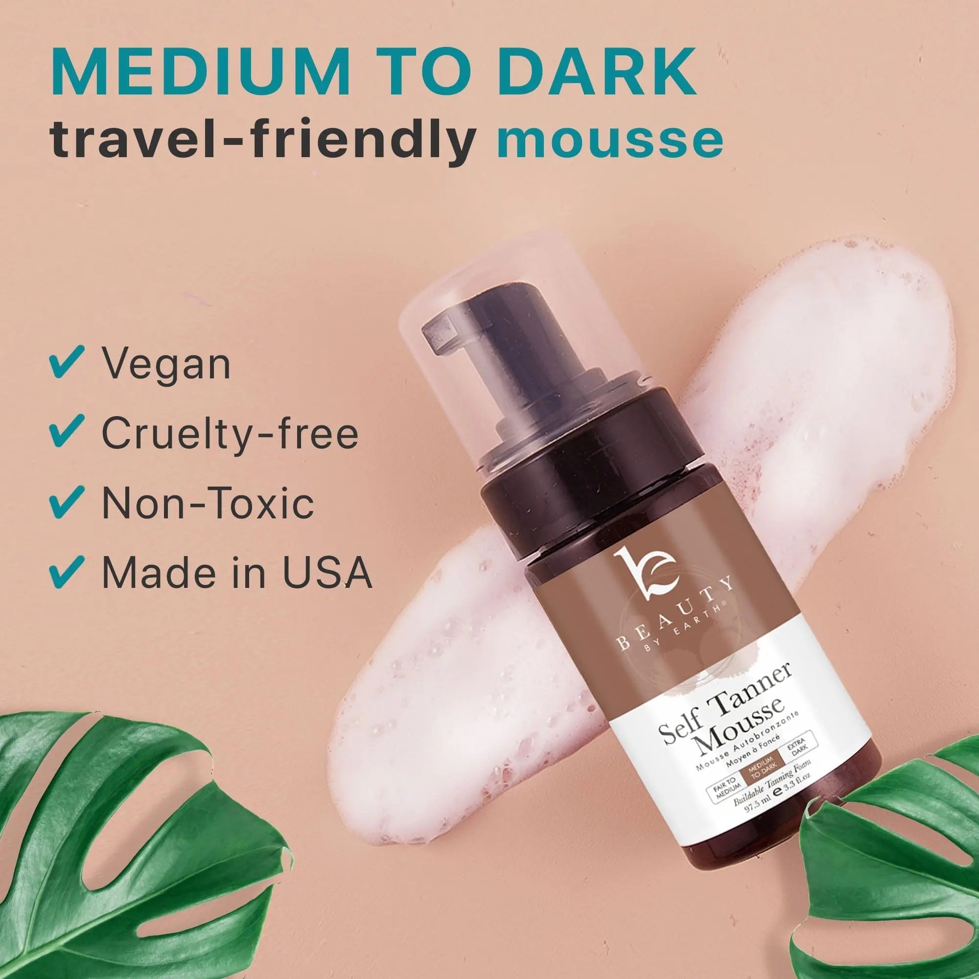 Self Tanner Tanning Mousse Kit - USA Made with Natural & Organic Ingredients - TrustMedUSA