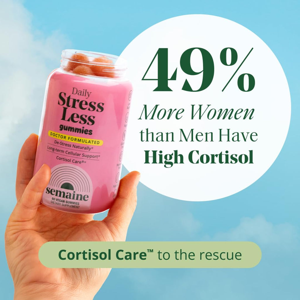 Semaine Stress Less Gummy with Cortisol Care™ 60 Count – Daily Support for Stress, Mood & Sleep - TrustMedUSA