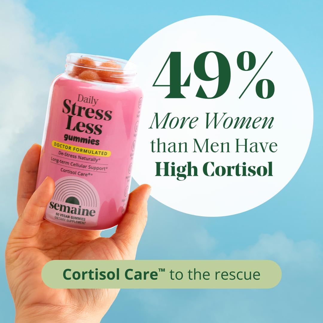 Semaine Stress Less Gummy with Cortisol Care™ 60 Count – Daily Support for Stress, Mood & Sleep - TrustMedUSA