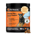 Senior Hemp Hip and Joint Supplement for Dogs - Glucosamine Chondroitin, MSM & Green Lipped Mussel - Relief for Joint Stiffness, Advanced Strength Mobility Support for Senior Dogs (Chicken, 90 Ct) - TrustMedUSA