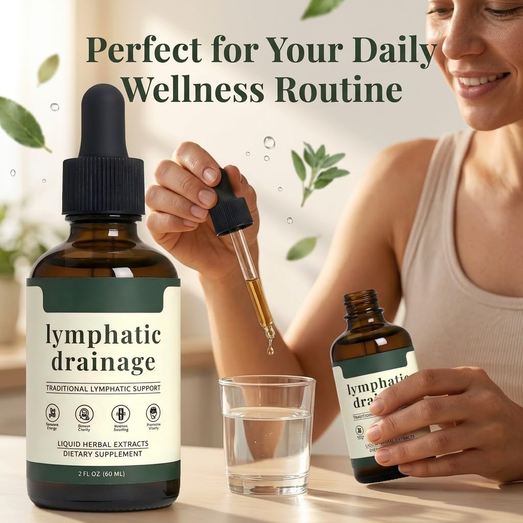 Sentk Organic Lymphatic Drainage Drops, Liposomal Herbal Blend – Supports Lymph System, Reduces Swelling, Boosts Immunity & Vitality, Enhance Clarity, Portable Dropper Design, 2 fl oz (2 Pack) - TrustMedUSA
