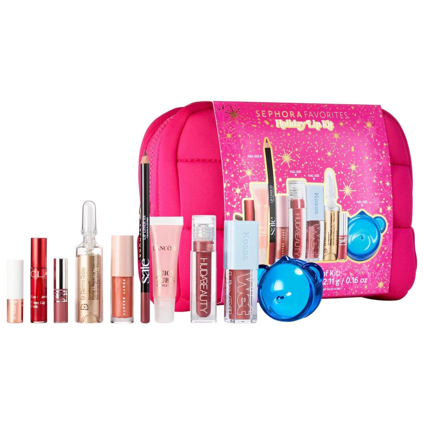 Sephora Holiday Lip Value Set: 10-Piece Lip Gloss, Liner, Oil & Treatment Collection with Kosas, Saie, Fenty Beauty & More - TrustMedUSA