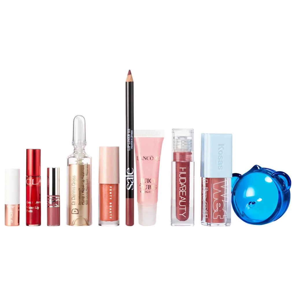 Sephora Holiday Lip Value Set: 10-Piece Lip Gloss, Liner, Oil & Treatment Collection with Kosas, Saie, Fenty Beauty & More - TrustMedUSA