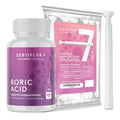 Seroflora Boric Acid Vaginal Suppositories 600mg – 30 Count with 7 Applicators for Odor Control & pH Balance Feminine Hygiene Support, Natural Intimate Care, Made in USA - TrustMedUSA