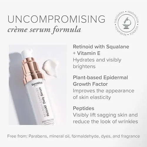 SeroVital Beauty RetinAll Daily Serum – Redefining Retinol – Retinoid Skin Serum - TrustMedUSA