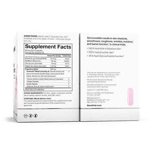 SeroVital Skin Restore, Healthy Skin Supplement with Ceramides and Hyaluronic Acid - TrustMedUSA