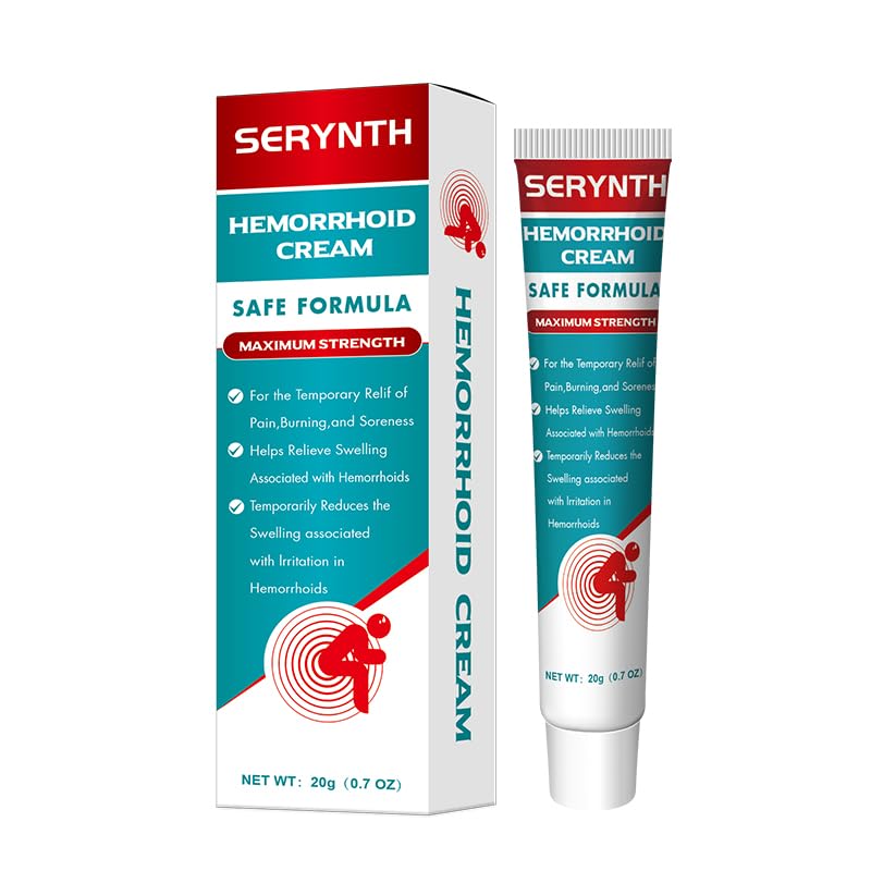 SERYNTH Hemorrhoid and Anal Fissure Ointment, Hemorrhoid Treatment, Fast Relief from Swelling, Pain, Itching, Burning (20g) - TrustMedUSA