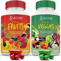 (Set of 2) Vital Fruits and Veggies Supplement Red & Green Superfoods Whole Food - TrustMedUSA