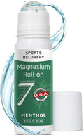 Seven Minerals Magnesium Roll On Stick with Menthol for Pain Relief - Cooling Magnesium Oil for Sports Recovery, Sore Muscles, Backache - Fast Acting - All Natural Alternative, 3 Fl Oz - TrustMedUSA