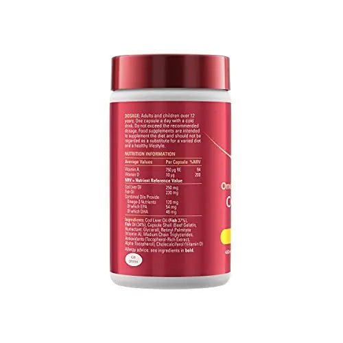Seven Seas Cod Liver Oil Tablets With Omega-3, Fish Oil, One A Day, 4 Months Supply - TrustMedUSA