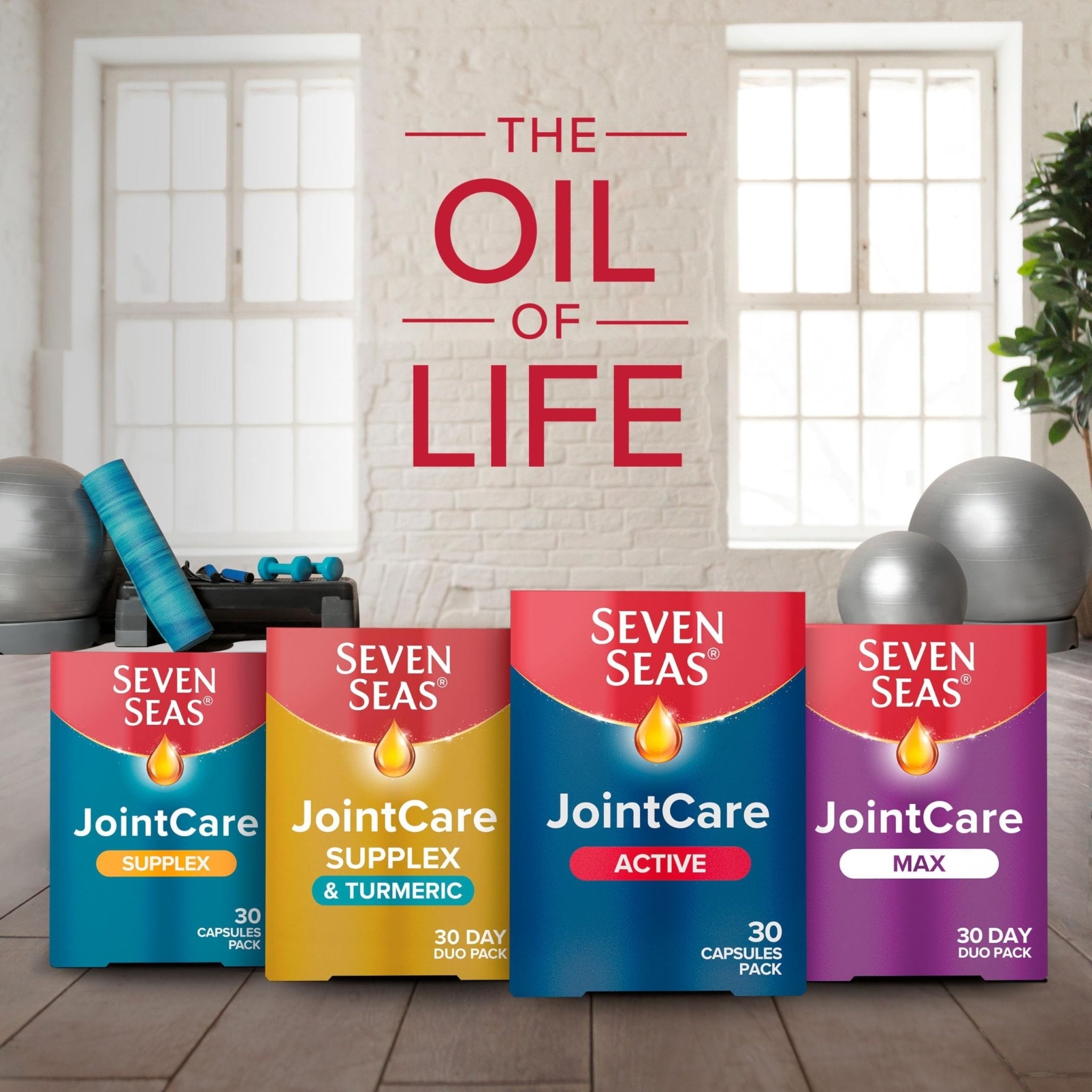 Seven Seas JointCare Active, With Glucosamine, Omega-3, Chondroitin, Vitamins C and D - Maple Wellness Supplements