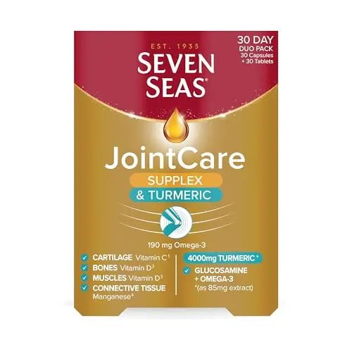 Seven Seas JointCare Supplex & Turmeric, With Glucosamine, Omega-3, Vitamins C and D - TrustMedUSA